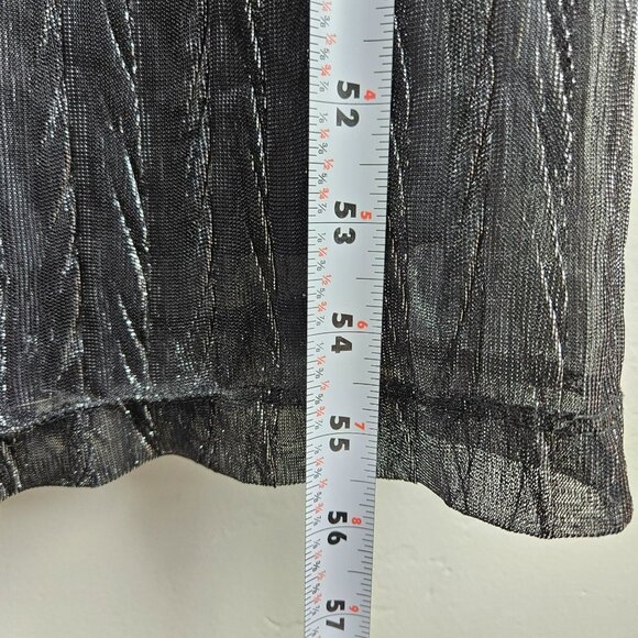 LULUS Maxi Dress Womens XS Black Silver Sexy Stretchy Comfortable Formal Party - Picture 8 of 16